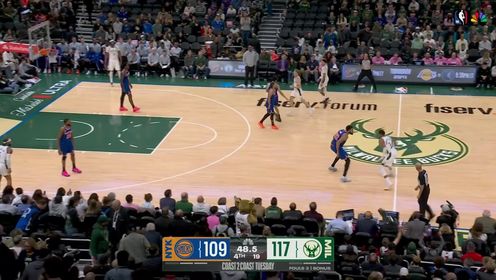 雄鹿力克尼克斯！字母哥37+8+7&22中16 布伦森空砍36分